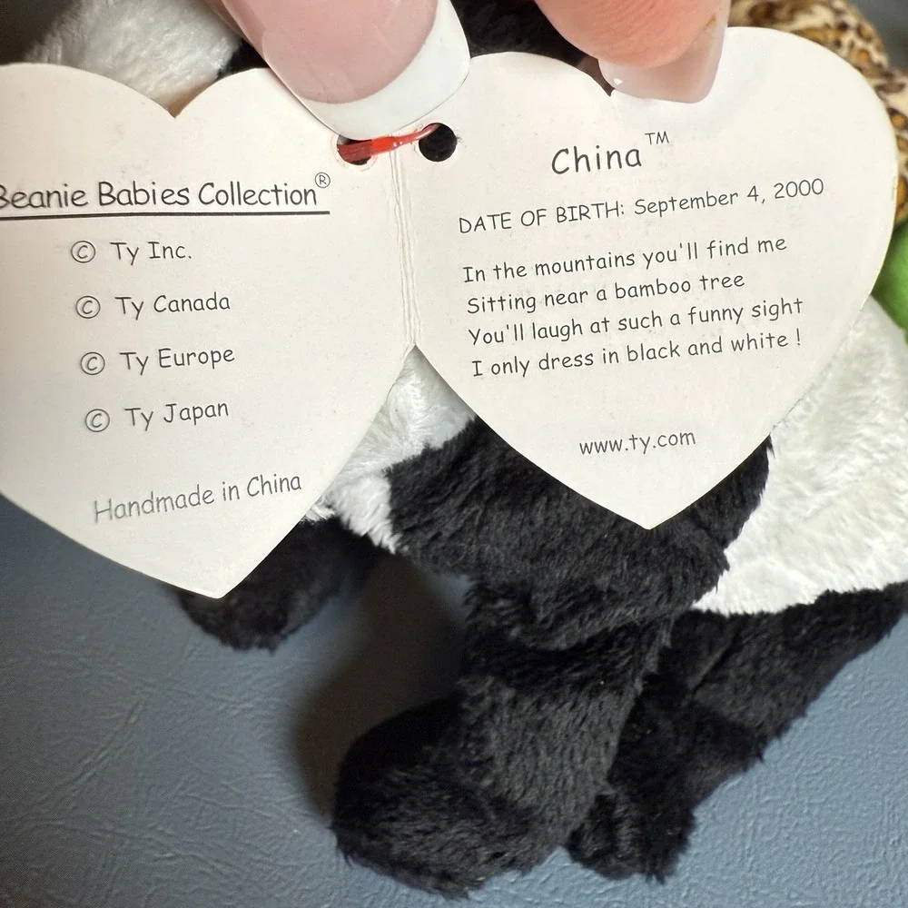 TY Original‎ Beanie Baby 3 Blizzard Seaweed Tag error Legs 1-2000 China 2 Teenie